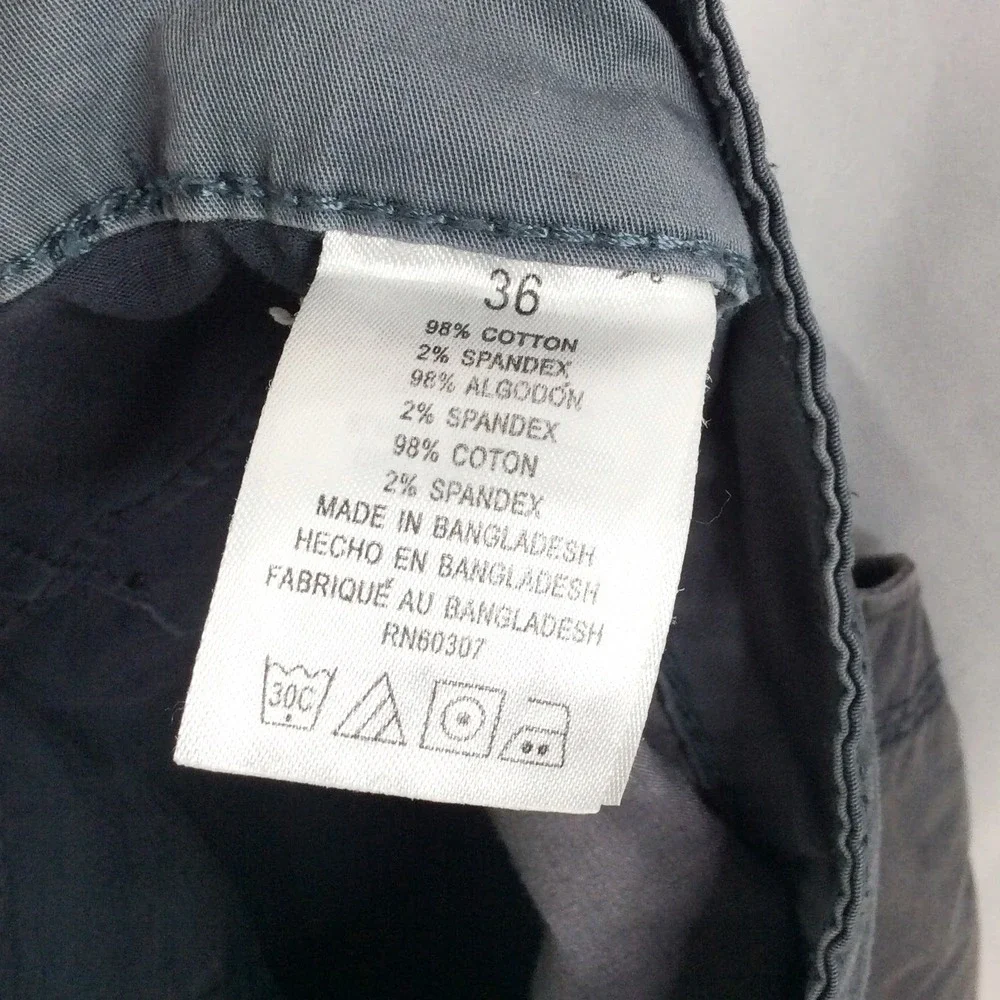 Unionbay Cargo Shorts Men's Size 36 Gray Cotton Stretch Bermuda 10